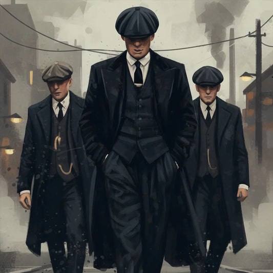 Thomas Shelby & The Peaky Blinders – Gritty Gangwalk Portrait | Canvas Wall Art